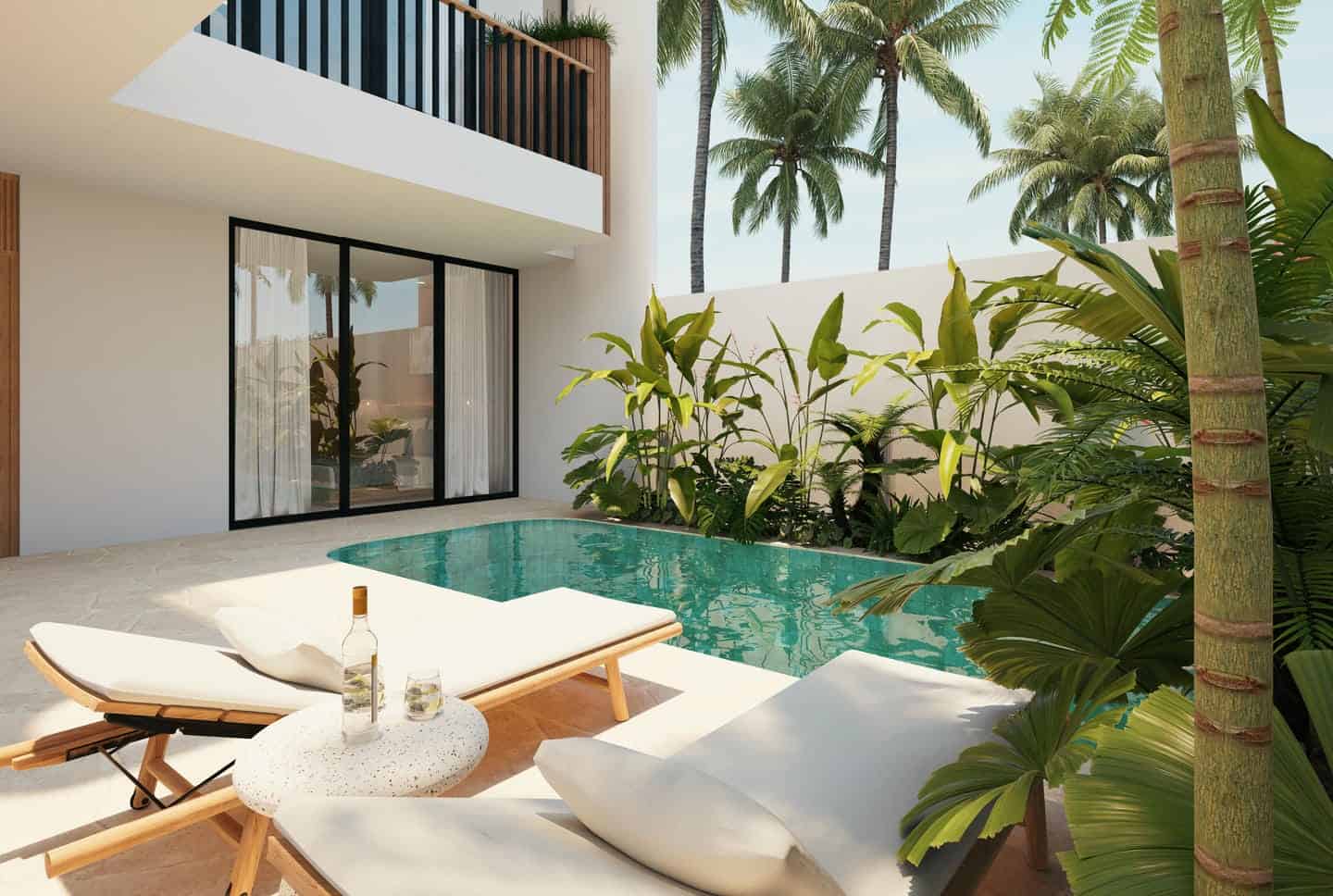 MODERN TROPICAL 3 BEDROOM VILLA FOR SALE FREEHOLD IN SEMINYAK BE-1871 